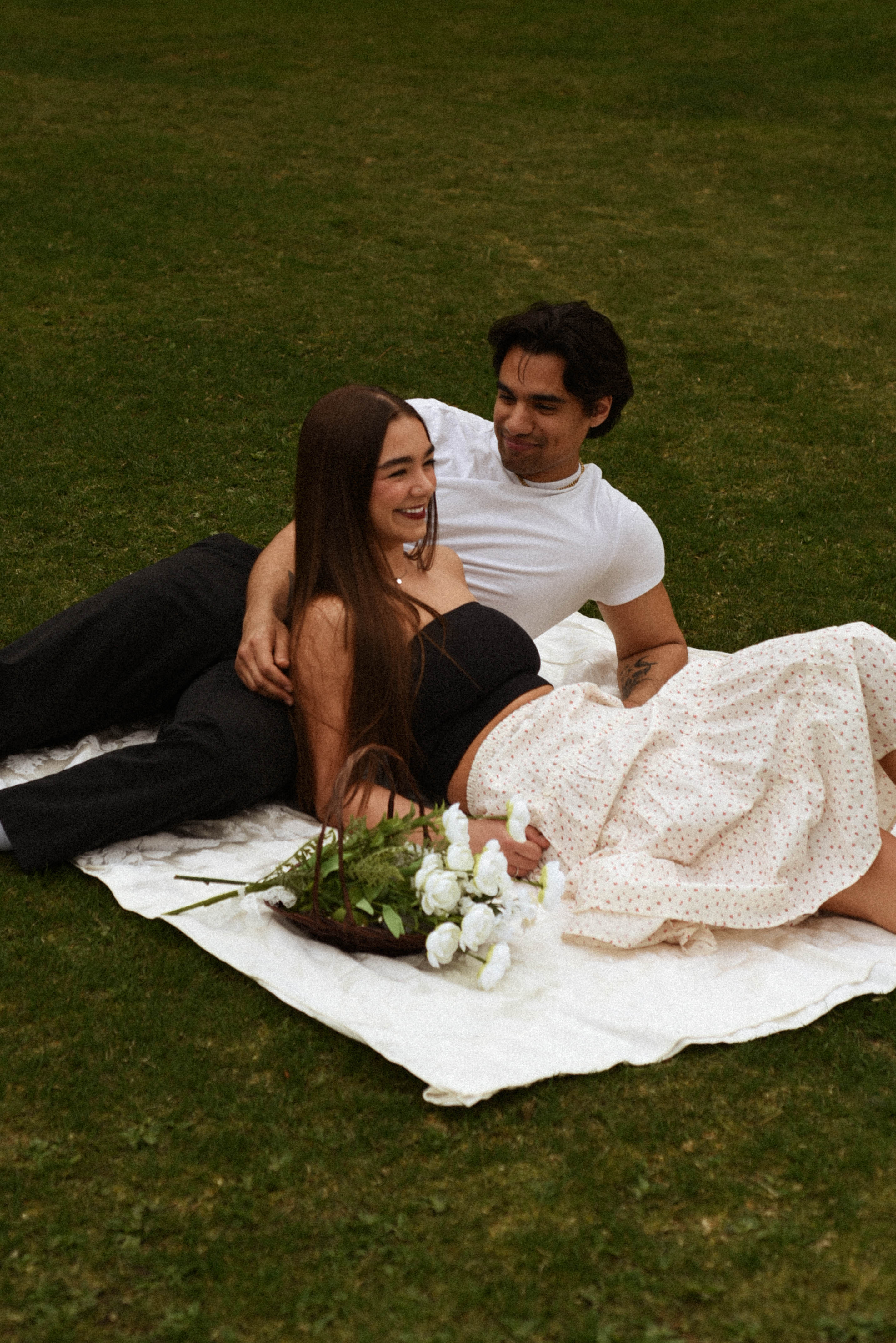 Couple Laying with eachother