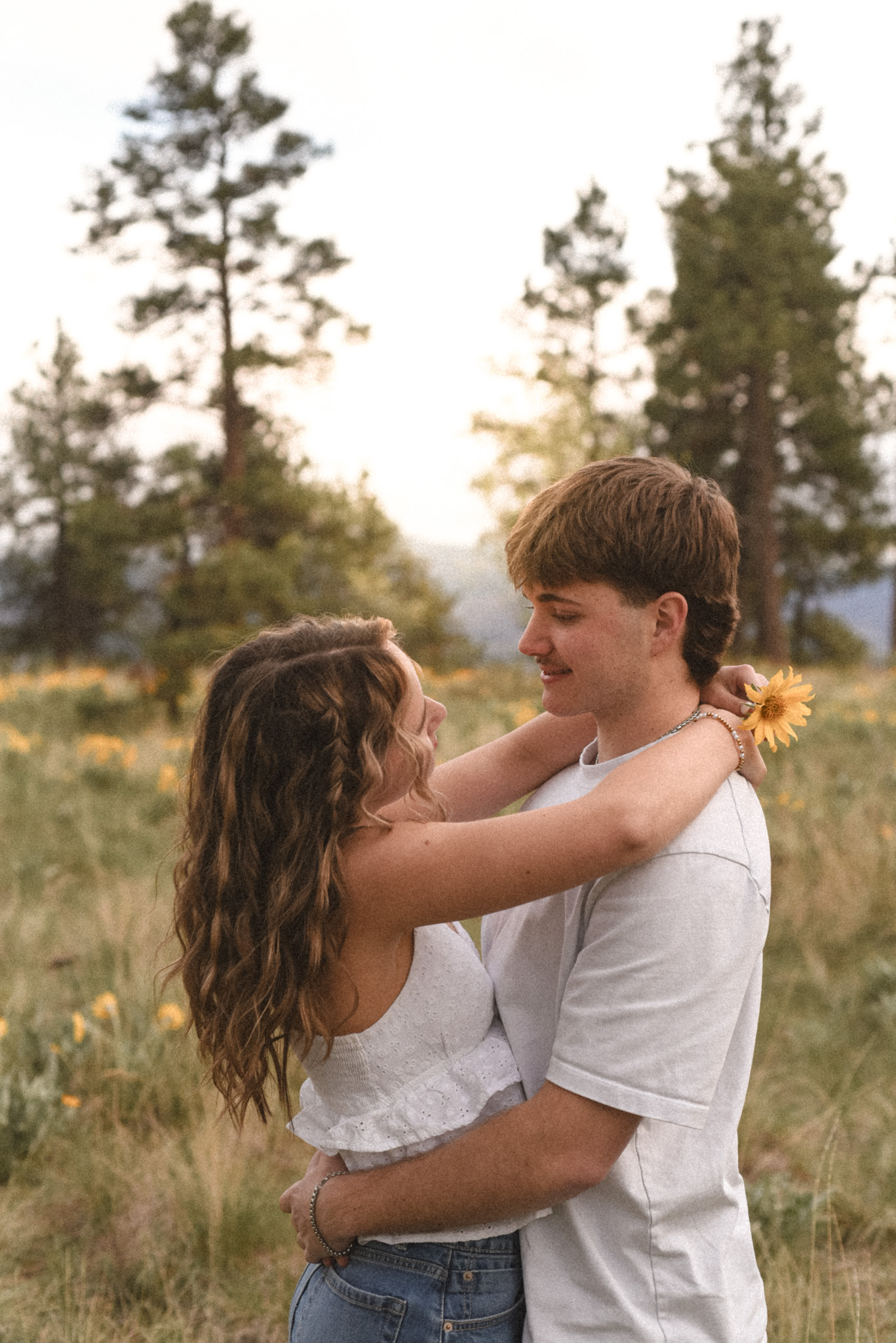 Couple in field